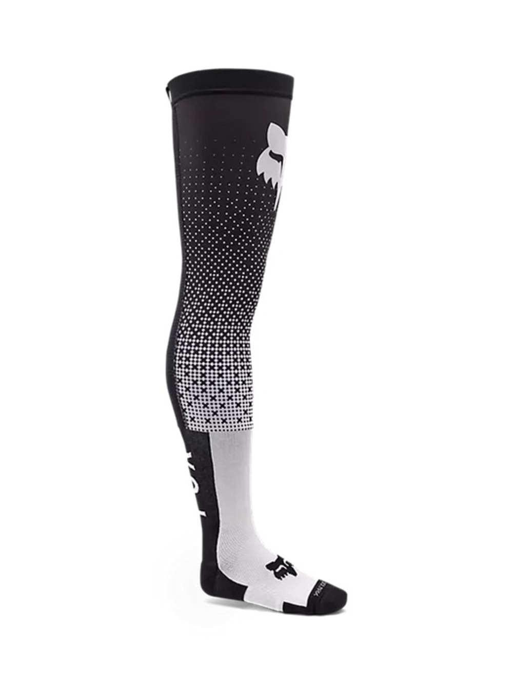 FOX Racing MX Socks - FLEXAIR FRACTURE Knee Brace (White/Black) Large